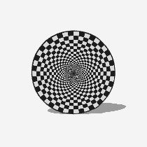 Load image into Gallery viewer, Checked Round Indoor Rug

